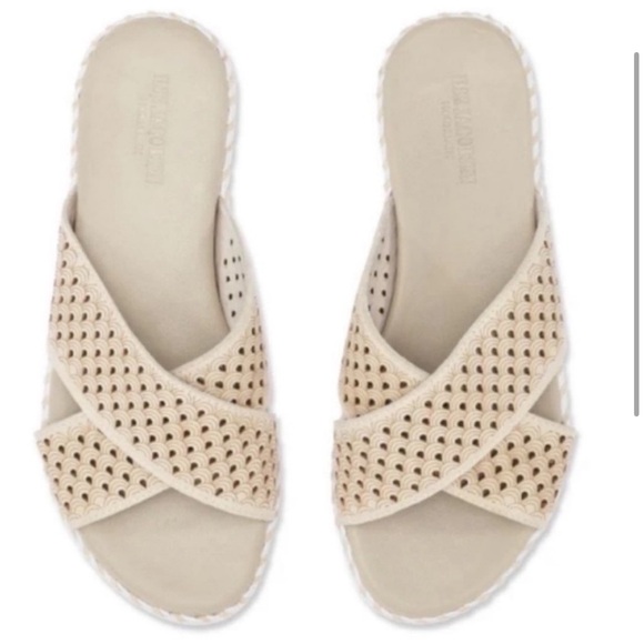 Ilse Jacobsen Cream Cross-Strap Tulip Sandals size 37/7 - Picture 2 of 9